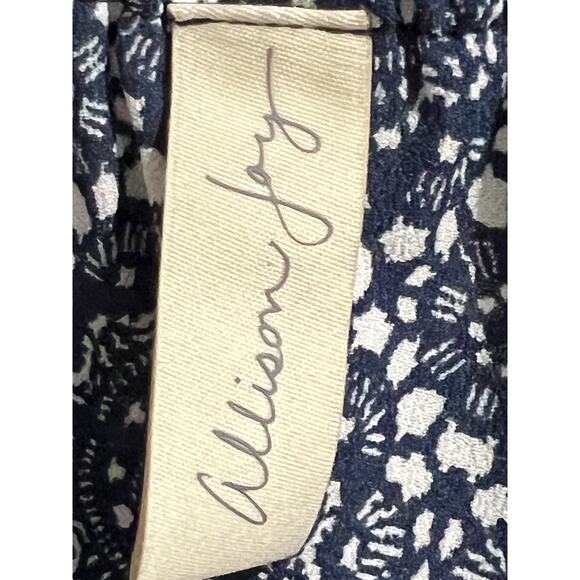 Allison Joy Evereve One Shoulder Ruffle Romantic Dress Size M Boho Midi Flounce - Picture 2 of 5